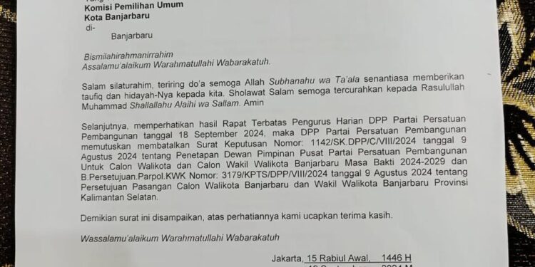 Demi Menjaga Marwah Partai, GPK Desak Usut Beredarnya Surat Palsu Mengatasnamakan DPP PPP